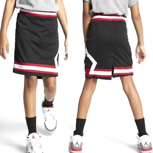 Jordan Other - NEW Jordan Big Girl’s Jumpman Diamond Recon Mesh Active Skirt size M Black